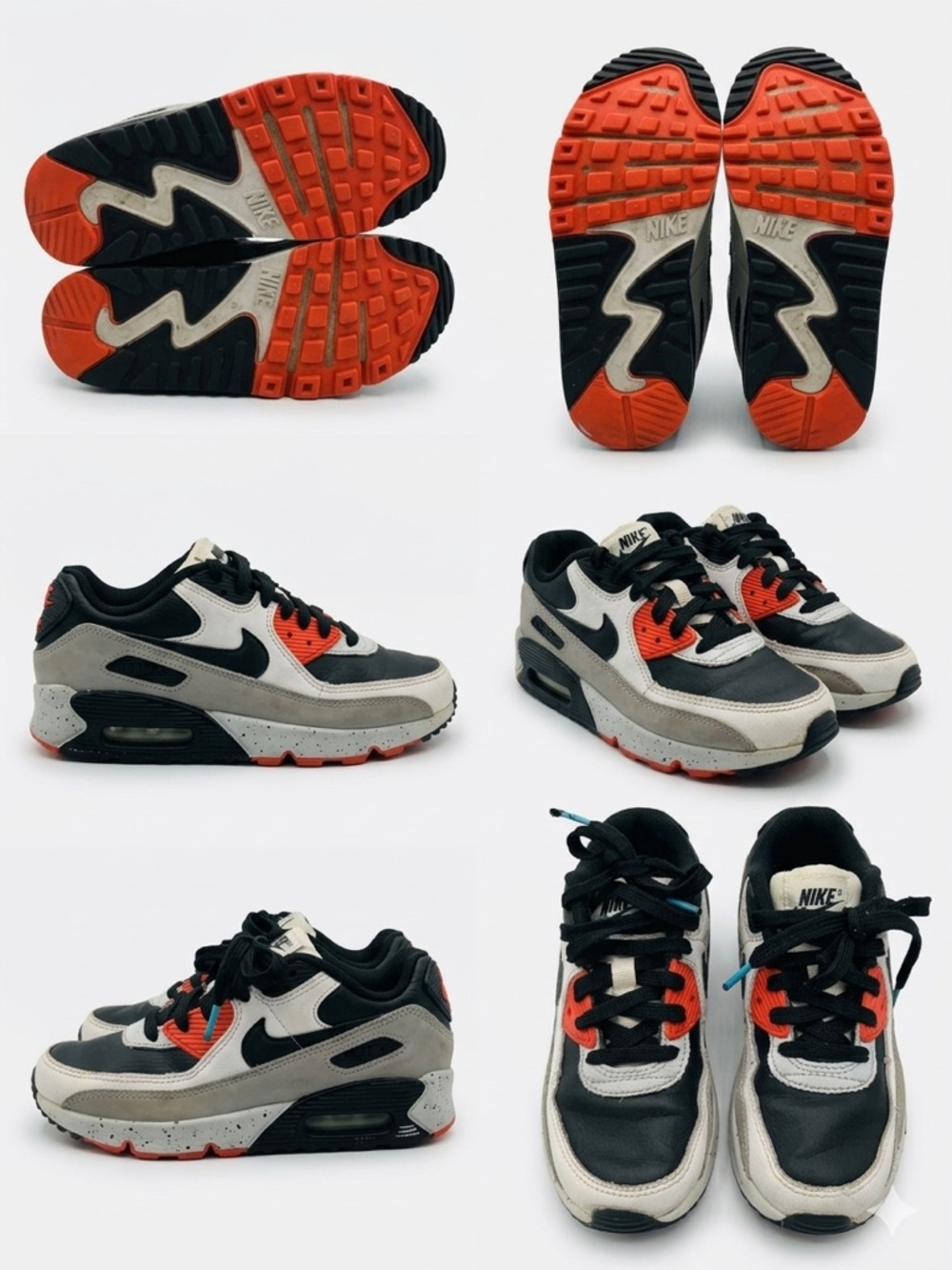 Nike Kids Sneakers in Black, Gray & Orange
